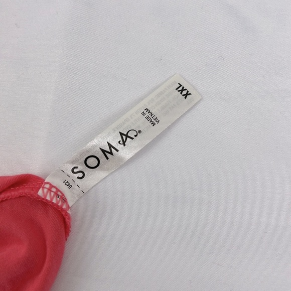 Soma Coral V-Neck Short Sleeve Tee - Picture 4 of 5